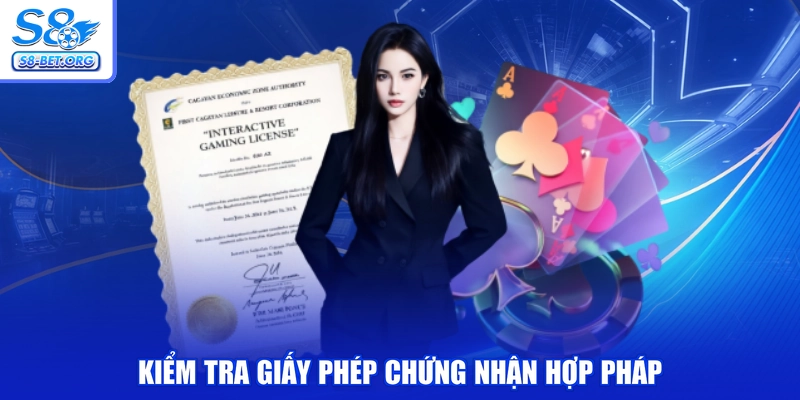 Kiểm tra giấy phép chứng nhận hợp pháp